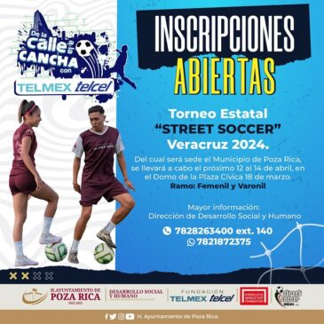 Poza Rica continúa como sede del Torneo Estatal de la Calle a la Cancha