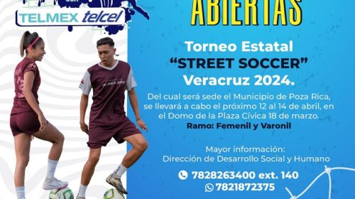 Poza Rica continúa como sede del Torneo Estatal de la Calle a la Cancha